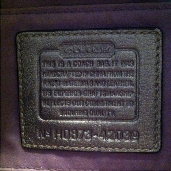Small Purple authentic Coach Purse - Picture 5 of 6